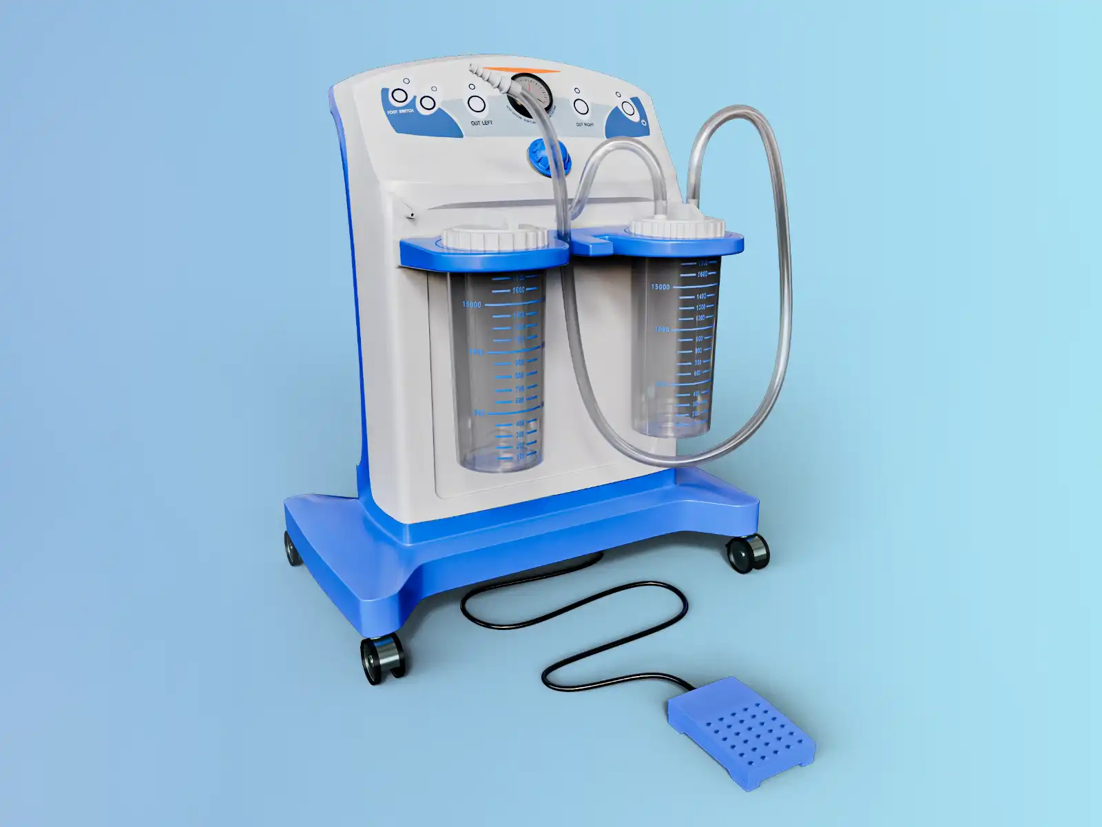 Electric Surgical Suction Pump 3D Model
